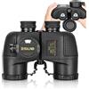 ESSLNB Binocolo Marino 10X50 Binocolo Militare con Telemetro Bussola Prisma BAK4 100% Impermeabile per Caccia Navigazione