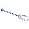 GARTENPIRAT Gancio per Altalena M12x250mm con moschettone per palo Tondo Fino a 12 cm Ø