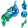 Dubydu Palla Fidget 3D Stampata, Effetto Morphslime Antistress, Sfera Sensoriale Effetto Liquido, Gioco Antistress per Ansia e Concentrazione, Desk Toy per Ufficio Casa Viaggio Bambini Adulti (Verde)