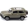 Siku 1549, Land Rover Defender 90 P400 AWD, Auto Giocattolo, Metallo,Plastica, Verde, Vernice Metallizzata, Ruote in Gomma, Gancio di Traino