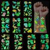 DiULi Tatuaggi per bambino, 10 Fogli Luminosi Tatuaggi Temporanei Stickers Trasferelli, Pignatta e Gadget Compleanno, Regalo per bambino, Serie Dinosauri