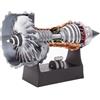 RCXTechPro TR900 Turbofan - Kit di modellini di motore di aeromobili con sistema di ventola rotante, stampa 3D con motore a reazione, display meccanico, modello fai da te per ingegneria aeronautica, hobby