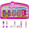 Barbie Mini BarbieLand - Bambole Reveal, set da 5 mini sorpresa da collezionare con effetto sensoriale, piedistalli inclusi, giocattolo per bambini, 4+ anni, JFY54