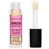 Revolution Beauty London Revolution Conceal and Define Full Coverage Concealer, Correttore Leggero Fini Opaco, C0.2N, 3,4ml