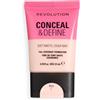 Revolution Beauty London Revolution Conceal & Define Soft Matte Tube Foundation, F0.5C | Copertura Totale, Finish Opaco, Vegan e Cruelty-Free, Toni di Pelle Freddi, 23ml
