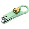 HOQOCAAPP Tagliaunghie di alta qualità, grazioso kit per la cura delle unghie, robusto tagliaunghie per ragazze, regalo per bambini, color avocado