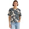 Cecil Camicetta con Collo Rotondo e Arricciato Palm Breeze Green XXL