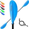 OVERMONT Pagaia per Kayak Pagaia Canoa in Alluminio, Telescopica Regolabile Removibili Pagaia Doppia SUP per Surfboard, Barche Gommone…
