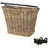 Basil Cestino per bicicletta Basil Brema effetto rattan con supporto per manubrio KF, 27 x 35 x 29 cm, seagrass