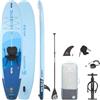 AQUASTIC Este 12'0 SUP Tavola gonfiabile Allround con opzione di seduta, Drop Stitch Lite, 390 l, fino a 170 kg, colore blu