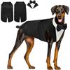 Hjyokuso Vestito Smoking Per Cani Con Papillon - Costume Per Taglia Piccola Media Grande, Abito Per Natale, Compleanni, Matrimoni e Halloween - Nero XL