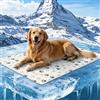 Uiczdry Tappeto Refrigerante per Cani,Tappetino Refrigerante Cane,Tappetino Refrigerante Animali Domestici,Facile da Pulire,Elementi Essenziali dell'Estate 90x60cm,Beige