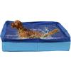 Generico Piscina per Cani, Piscina Fuori Terra, Vasca da Bagno Pieghevole 50x50x10 Cm in PVC Forma Quadrata Antiscivolo Non Gonfiabile per Cuccioli Gatti E Altri Animali Domestici