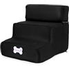 ulafbwur Piccolo cane gatto animale domestico 3 gradini rimovibile antiscivolo rampa arrampicata staccabile letto scala flimikun