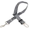Neuftech Guinzaglio Cintura di Sicurezza Auto Regolabile per Cani Cane Cat 63cm Grigio