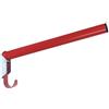 Kerbl 32842 Sattelhalter, klappbar, rund, mit integrierter Trensenhalter, Rot