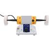 Begoniape Smerigliatrice doppia levigatrice doppia 200 W 10000 RPM, tornio con 2 ruote in tessuto, piedini antiscivolo, copertura antipolvere, indicatore di potenza