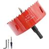 Laiwei Hole Saw Drill Bit HSS Hole Cutter with Arbor for Wood and Metal LAIWEI (3-3/4(95mm))