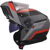 LS2, Casco Moto Modulare STROBE II MONZA Black Grey Red, M