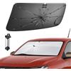 BIXUAN Parabrezza Parasole Compatibile con Dacia Spring Electric EV 2022-2025 2026 Ombrello Parabrezza Auto Parasole Frontale Parasole Isolamento Termico Protezione UV Accessori