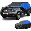 GUNHYI Telo Copriauto Impermeabile e Traspirante, SUV Telo Copri Auto per Renault Duster Dacia Duster, Nero Blu Telone per Auto da Garage Completo per la Protezione Dalla Pioggia e Dalla Polvere.