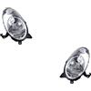 Johns Faro alogeno HSW per Nissan Micra K12 03-05 H4 Set sinistra destra