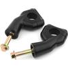 XUNANNAN Rialzo Moto Per Triumph Per Bobber Nero Per Bonneville T100 T120 Per Speedmaster Manubrio Riser Morsetti Adattatore Sollevamento 30mm Alluminio Accessori Moto Montaggio Montante Manubrio(Nero)