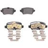 BOSCH Kit pastiglie freni Posteriore con segnalatore acustico usura | Low-Metallic 0 986 494 654 Compatibilità con OPEL ZAFIRA B A05 Meriva A X03 Corsa C Hatchback X01 Astra H Hatchback A04