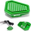 Modeer Pedale del freno a pedale per moto compatibile con Z900 2017-2024 (non 2025) Estensione per ingrandire antiscivolo Peg Extender Plate z 900 accessori (verde)
