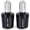 cskky CNC Manopole Moto Bar End Plug Tappi Manubrio Moto Compatibile con Xmax 125 250 300 400 X-Max 2016 2017 2018 2019 2020 2021(Black)