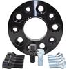 Wheel Accessories Parts 1 Pz 1 Pezzo Hub Centric Europeo Ruota Distanziale 25mm Spessore 5 x 120mm PCD 74.10mm Hub M14 X 1.25 Bulloni Neri Adatto BMW X5 X6 E70 E71 E72 F15 F16 F85 F86