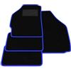 Somer Car Kit Tappetini Auto compatibili con Fiat Punto 188 1999-2010 | Set Tappeti in Moquette, Tappeto auto su misura, bordo blu