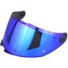 MT Stinger 2.0, Braker - Visiera per casco da moto, grigio fumo scuro, iridio, oro, specchiata, opzioni trasparenti (blu)