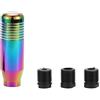 A ABSOPRO Pomello Del Cambio 1pc Per Veicoli Automatici E Manuali | Multicolore; Lega Alluminio; 8.5cm; 3 Adattatori (M8,M10,M12); Foro 15.8mm; Escluso Retromarcia A Sollevamento O Pulsante.