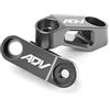 Modeer Per Hon-da ADV350 ADV150 specchietto retrovisore moto Risers Extenders adv 150 adv 350 accessori (grigio)