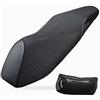 MZMZM Adatto for HONDA PCX125 PCX150 PCX160 PCX 150 PCX 160 Coprisella for moto impermeabile antipolvere resistente ai raggi UV e traspirante(Black-no logo)