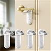 SAFELON 4 Pezzi Serrature per Maniglie delle Porte per Sicurezza Bambini & Animali, Serrature per Maniglie delle Porte per Bambini Piccoli, Blocchi di Sicurezza per Bambini Piccoli (Bianco)