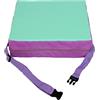 Chickwin Cuscino Rialzo Sedia per Bambini, Kawaii Cuscino Alzasedia per Bambini, Smontabile, Regolabile, Lavabile, con Cinghie per Sedia (Verde,32x32x8cm)
