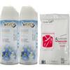FEI FAN SET: Spray ANTITARME-ANTIACARO Protezione Profumata, Narciso Blu e Fiori Di Cotone 400ml + Confezione Da 5 Custodie Per MAGLIONI Con Chiusura Ermetica, Profumate (1 Spray + 1 Confezione Custodie)