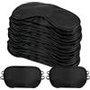 TYSM-CC 30 Pezzi Mascherina per Dormire, Mascherina Occhi per Dormire Traspirante per Uomo Donna, Maschera per Dormire Antiluce con Elastici Regolabili per Scuola Casa Ufficio (Nero)