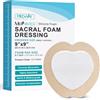 MedVanceTM Silicone - Schiuma adesiva in silicone bordata sacrale Dimensioni 22.5 cm x 22.5 cm Scatola da 5 medicazioni