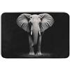 Lungtao Tappetino da bagno a forma di elefante, tappetino da bagno antiscivolo con retro in gomma, tappetino per vasca da bagno, lavandino, doccia, 40,6 x 61 cm