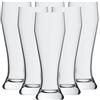 Rastal Ranft, set da 6 bicchieri da birra a grano, 0,5 l, classici bicchieri da birra bianchi, 0,5 litri (non rigati), robusti e lavabili in lavastoviglie, bicchieri da birra per ristorazione e casa
