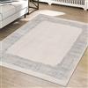 Teppich-Traum Elegante tappeto di design | lucido e di facile manutenzione | in blu e bianco, 120 x 170 cm