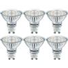 WSMCN GU10 4.9W Lampadine LED, Luce Bianco Caldo 3000K può sostituire la lampadina alogena PAR16 da 100W, AC230V 790lm, 120° Angolo del Fascio, Illuminazione Lunga durata lampada faretti LED, 6 pezzi