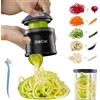 QieCai Tagliere a Spirale Verdure Con Contenitore- 4 In 1 Zucchini