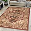Mazovia Tappeto Salotto Moderno Orientale e Vintage Pelo Corto - Tappeti Soggiorno Turchi Originali - Tappeti Camera da Letto - Tappeti Salotto Grandi Dimensioni - Marrone 120 x 170 cm