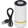 Fafeicy Sigillatrice Sottovuoto Automatica Portatile 50-60kPa con Batteria Integrata per Alimenti e Abbigliamento Avorio