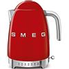 SMEG Bollitore Elettrico KLF04RDEU, 7 Cups, Rosso