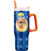 Get Trend Naruto Tazza Termica con Manico e Cannuccia 920ml, Borraccia Termica Acciaio Inox a Doppia Parete Senza BPA, 42H Ghiaccio, 12H Freddo e 8H Caldo, Anti Perdita (Multi Naruto)
